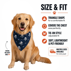 Null Skull And Crossbones Halloween Bandana