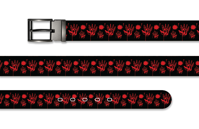 Black Haunted Hands Halloween Belt