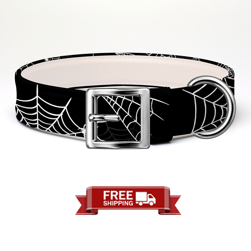 Web Halloween Dog Collar