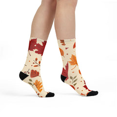 Fall Leaves Halloween Socks