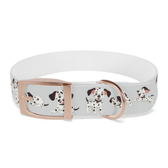 Dalmatian-Brown White Dog Collar
