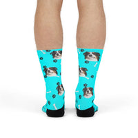 Custom Dog Photo Socks.