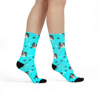 Custom Dog Photo Socks.