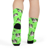Custom Dog Photo Socks.