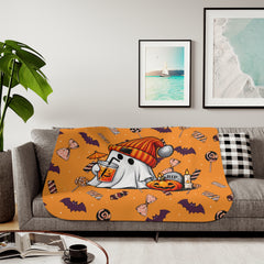 Pumpkin Pup Halloween Blanket