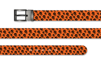 Skull Parade Halloween Belt with Metal Buckle