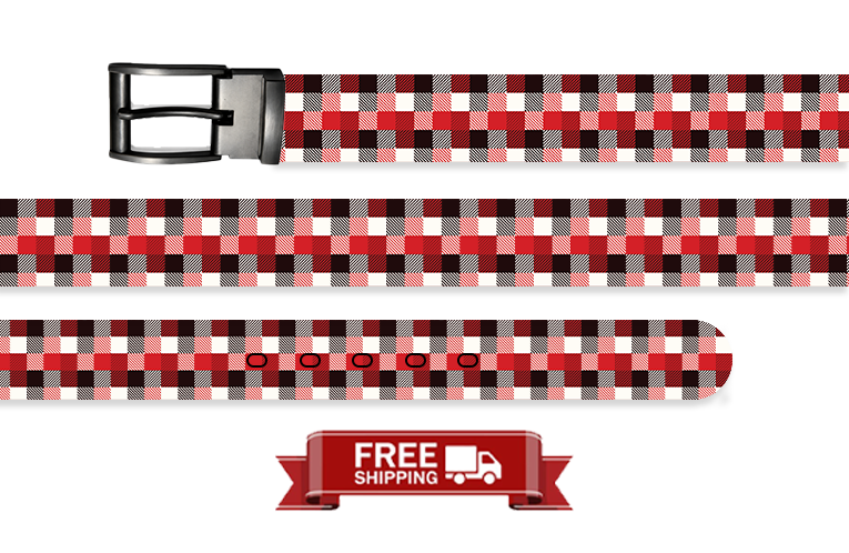 Plaid Heritage Wrap Christmas Belt