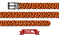 Skull Parade Halloween Belt with Metal Buckle