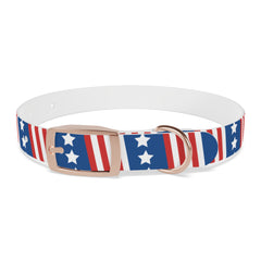 Fireworks Pups Americana Dog collar White
