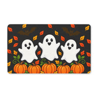 Pumpkin And Boo Halloween Mat