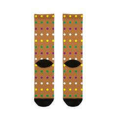 Quadra Polka Dots Brown Socks