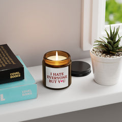 I Hate Everyone Except You Valentine's Candle