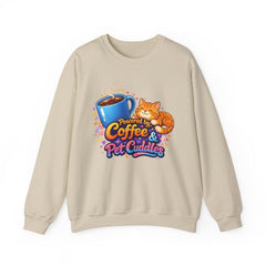 Coffee & Pet Cuddles Halloween Sweatshirt
