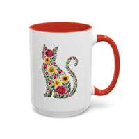 Floral Cat Mug