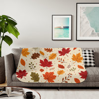 Fall Leaves Halloween Blanket