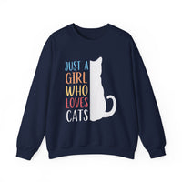 Just A Girl Who Loves Cats Halloween Sweatshirt