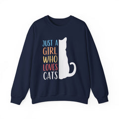 Just A Girl Who Loves Cats Halloween Sweatshirt