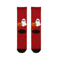 Cute Ghost And Pumpkin Halloween Socks