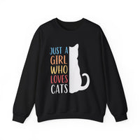 Just A Girl Who Loves Cats Halloween Sweatshirt
