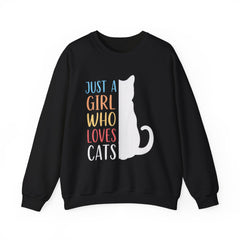 Just A Girl Who Loves Cats Halloween Sweatshirt