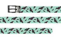 Bats Halloween Belt with Metal Buckle