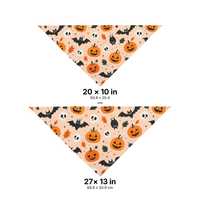 Bats And Pumpkins Halloween Bandana
