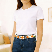 Autumn Glow Belt with Metal Buckle