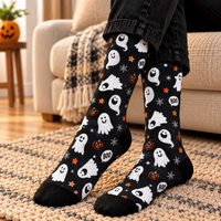Boo Halloween Socks