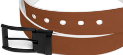 Chestnut Dots Belt with Metal Buckle