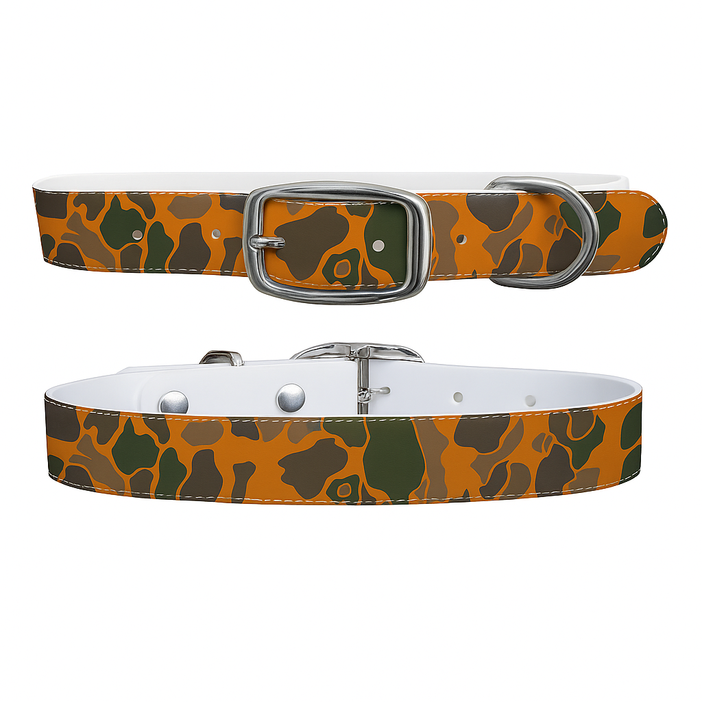 CP - Orange Soldier Camo Dog Collar