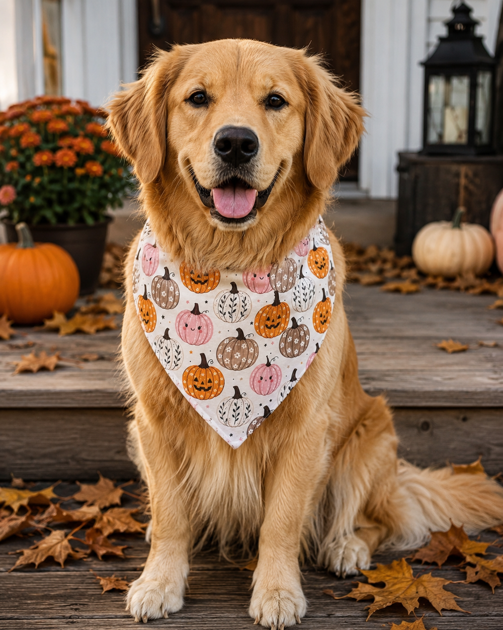 Different Pumpkins Halloween Bandana