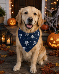 Null Skull And Crossbones Halloween Bandana