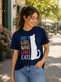 Just A Girl Who Loves Cats T-Shirt
