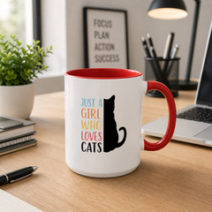 Just a Girl Who Loves Cats Mug
