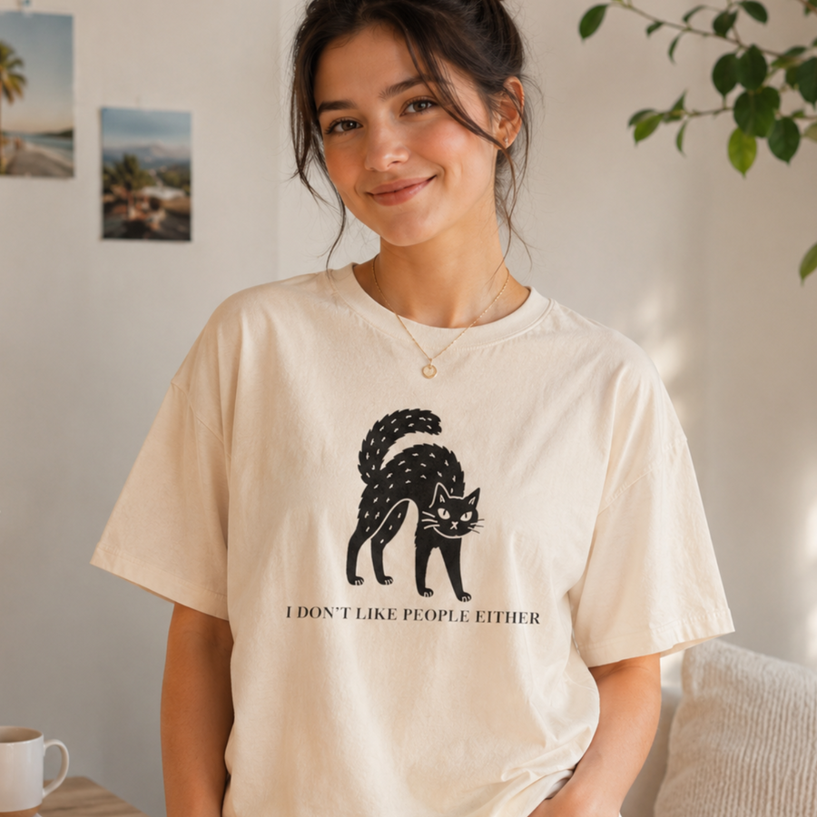 I don't like People Either Halloween Tee