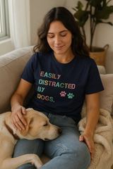 Easily Distracted by Dogs Softstyle T-shirt