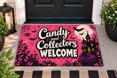 Candy And Collector Welcome Halloween Mat