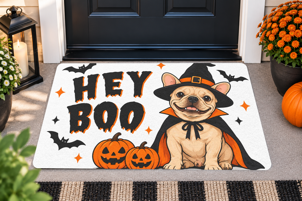 Hey Boo Halloween Mat