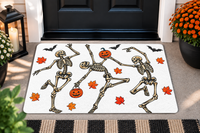 Dancing Skeleton Halloween Mat