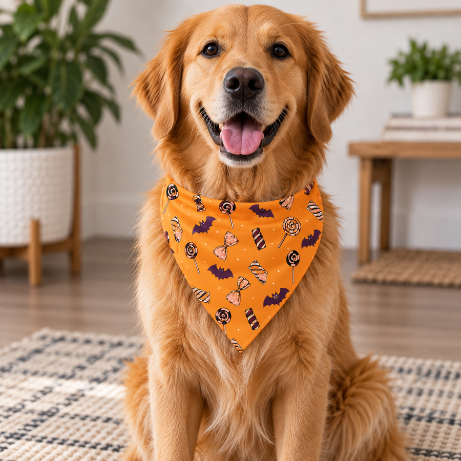 Bats And Candies Halloween Bandana