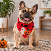 Custom Cute Ghost And Pumpkin Halloween Bandana