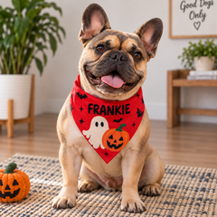 Custom Cute Ghost And Pumpkin Halloween Bandana