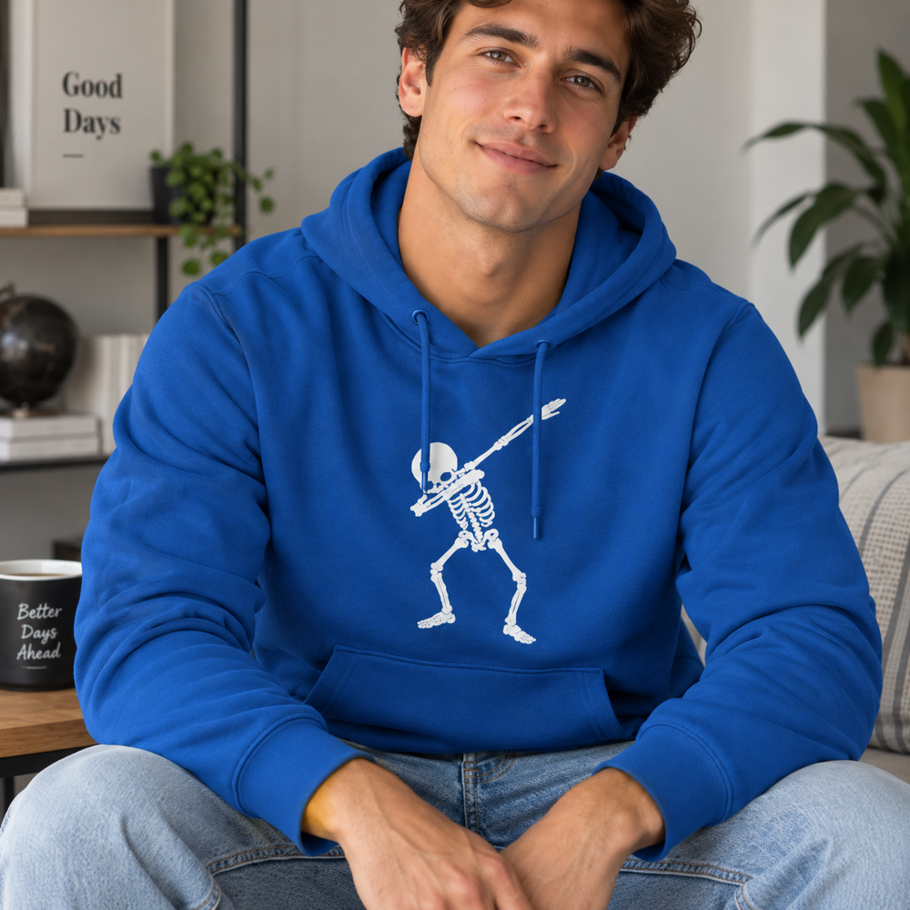 Skeleton Pose Halloween Sweatshirt