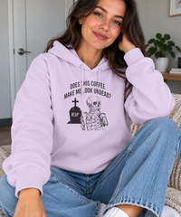 Does This Coffee Make Me Look Up Undead Halloween Sweatshirt