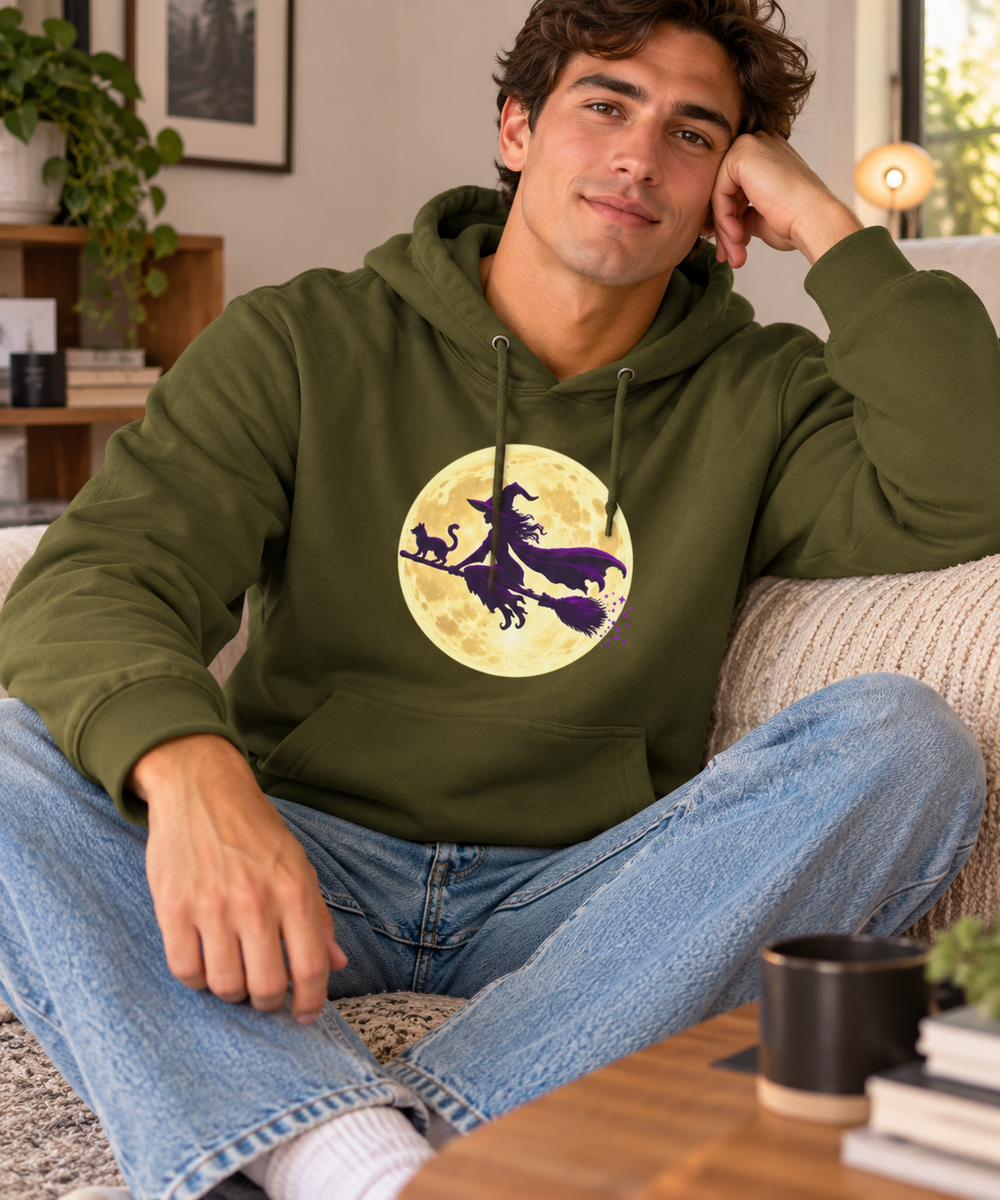 Moonlit Witch Halloween Sweatshirt