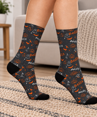 Custom Boo Crew Halloween Socks