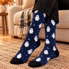 Cute Ghost Flying Halloween Socks