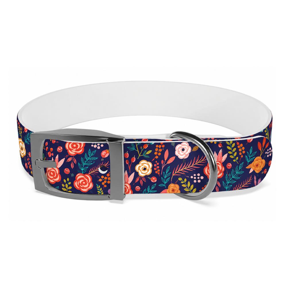 Wanderpetals-multicolor Dog Collar