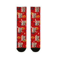 Custom Haunted Pet Halloween Socks