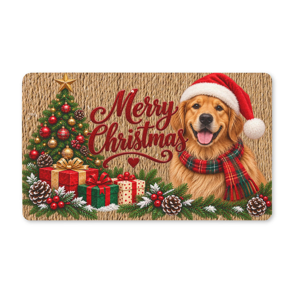 Custom Retriever's Holiday Joy Doormat